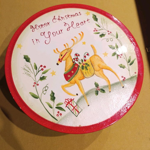 Christmas serving tray like new