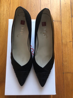 Γόβες Hogl μεταχειρισμένες, μαύρες, νούμερο 39