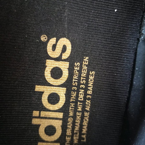 Adidas men's athletic shoes new, size 40, black orange