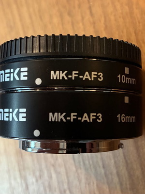 Meike macro tubes for Fujifilm FX, like new