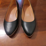 Evangelia Drosi black leather ballerinas like new, size 38