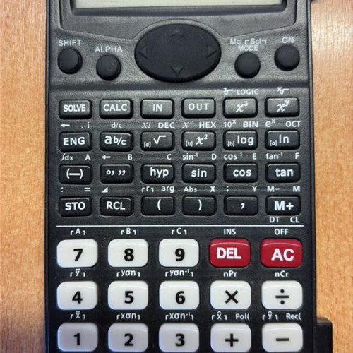 Scientific calculator used, solves linear systems and equations