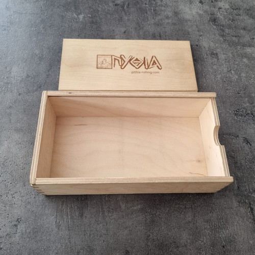 Pythia wooden box with sliding window new