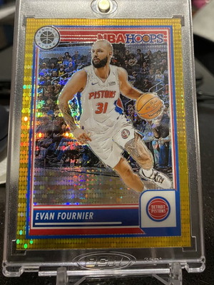 Evan Fournier 2023-24 NBA Hoops Premium Stock Gold Prizm κάρτα, καινούργιο