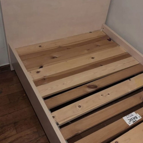 Jysk bed with slats and mattress