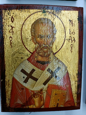 Εικόνες αγίων σε ξύλο, σετ 9 τεμαχίων, καινούργιες