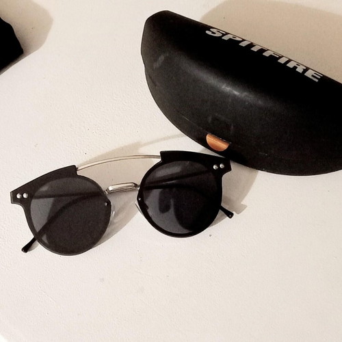 Spitfire round black sunglasses like new