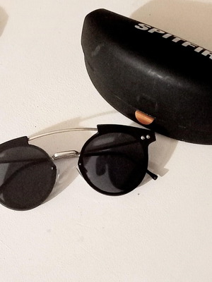 Spitfire round black sunglasses like new