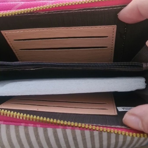 Wallet and crossbody bag women's pink new with phone holder