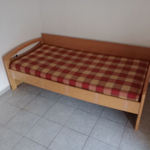 Sofa with mattress like bed used, quality wood