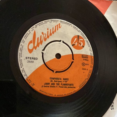 Set of 4 used 45 rpm vinyl records, pop genre