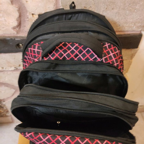 Polo Extenic Glow school backpack for middle and high school black-pink like new