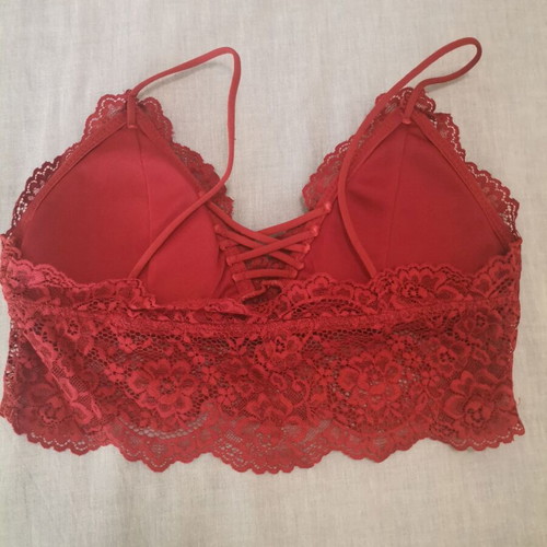 Lace top Bordeaux like new, size M