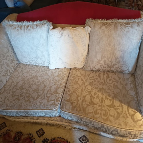 Sofa two-seater brocade like new
