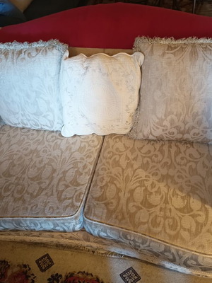 Sofa two-seater brocade like new