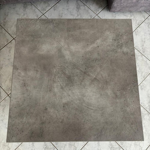 Living room furniture set cement grey with wood and black metal legs like new