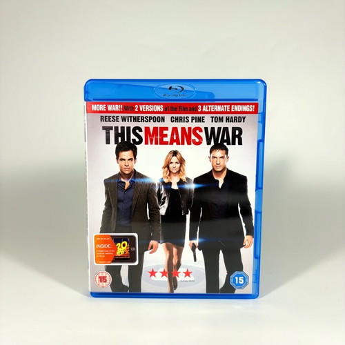 This Means War Blu-ray like new with English subtitles