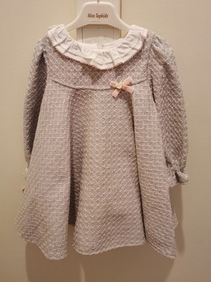 Miss Top Kids Official Dress New, Silver, Size 3