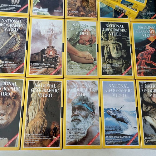 National Geographic VHS Collection of 17 New Sealed Documentaries Dubbed in Greek