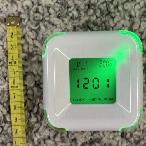 Digital Clock Alarm and Room Thermometer with 4 Functions like new