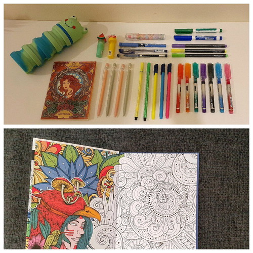 Painting and Writing Set with Two Drawing Pads new