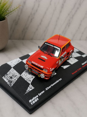 Renault 5 Turbo Rallye Lyon Charbonnières 1981 1:43 scale like new