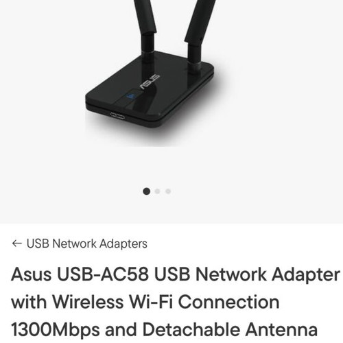 Asus Wifi Adapter 1300mbps like new