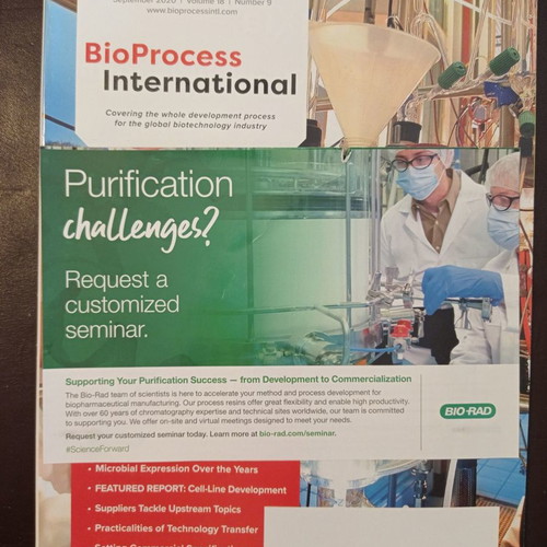 Bio Process International magazines used, set of 2