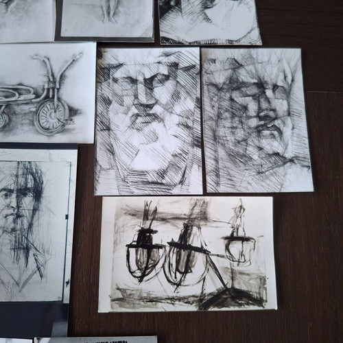 Artistic photos used, set of 19, ideal for collage