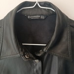 Stradivarius μαύρο πουκάμισο overshirt δερματίνη μέγεθος M σαν καινούργιο