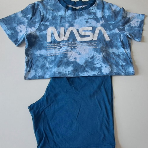Summer pajamas 146-152 like new, blue