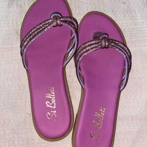 Women's sandals like new, size 39, purple