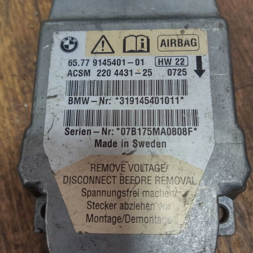 Airbag control unit for BMW E60 SRS module used