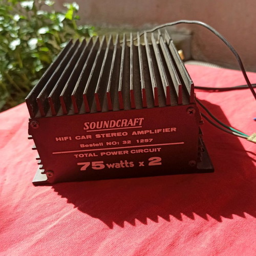 Soundcraft hifi car stereo amplifier used 75 watts x2