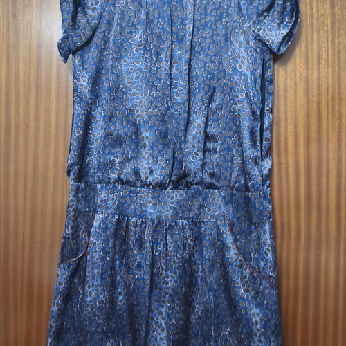 Silk dress Liu Jo like new, purple, short sleeve, beaded details