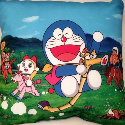 Doraemon Decorative Kids Pillow New, Wooden Horse Design