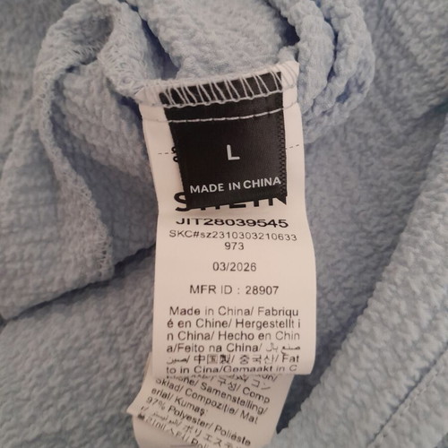 Shein summer dress new, blue, midi length, adjustable straps, size L
