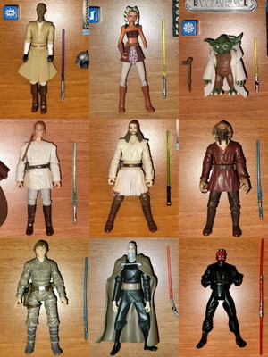 Star Wars figures lot of 18, like new condition