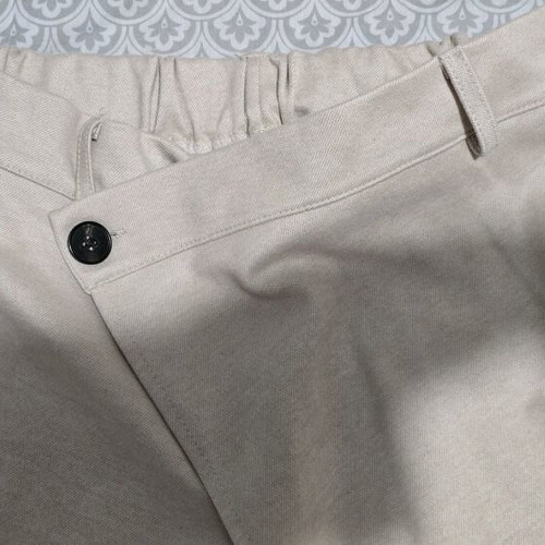 Despy K Cotton Pants Beige With Elastic New