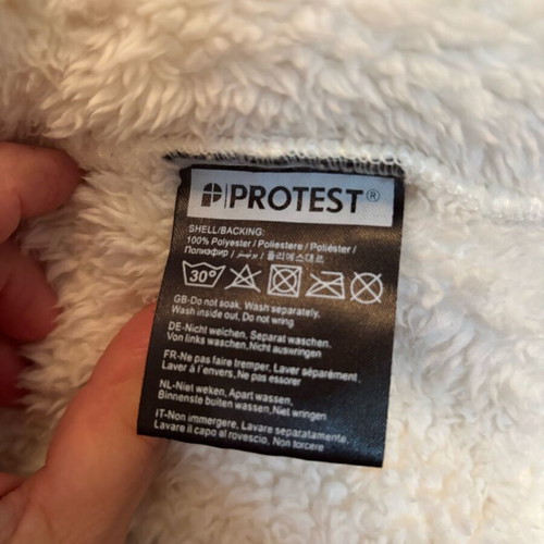 Protest fleece jacket like new, white, size 164 cm