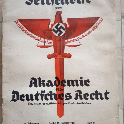 Zeitschrift der Akademie für Deutsches Recht magazine 1937