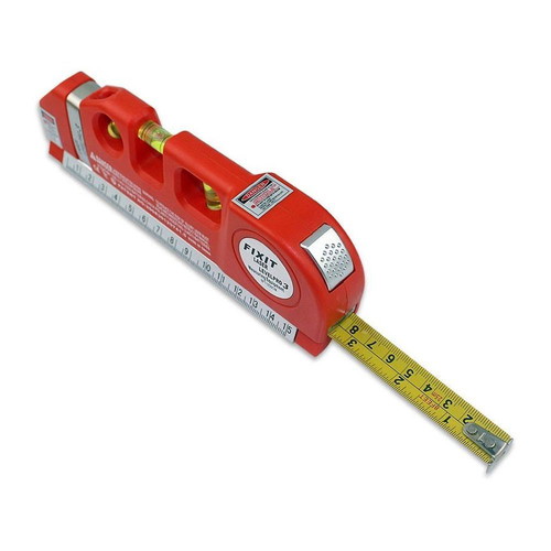 Linear laser level red beam new with tape measure and ruler