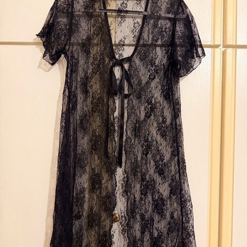 Claire Katrania Women's Nightgown M black like new