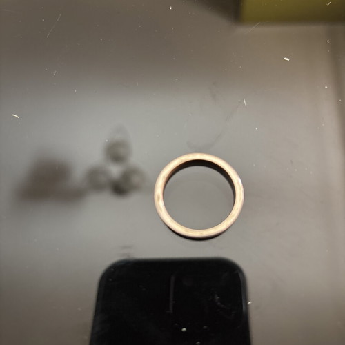 Wedding ring used, 19mm diameter, 3mm thickness
