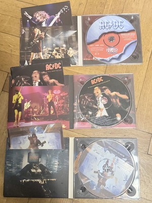 AC/DC 3 κλασικά hard rock CD: The Razors Edge, If You Want Blood, Blow Up Your Video