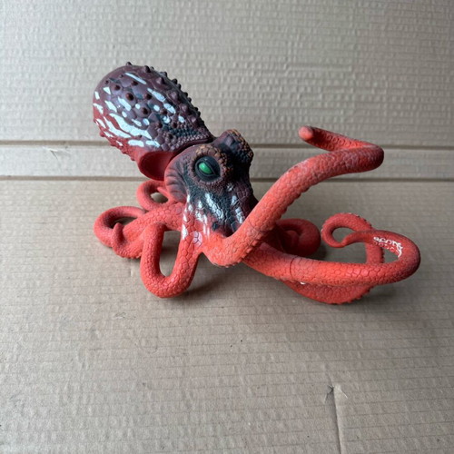 Octopus plastic toy used 2010 Chap Mei Deep Sea Adventures 9"