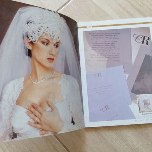 Celine Dion Wedding Souvenir Album used, official collectible wedding book 1994
