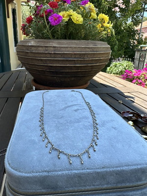 Vintage Silver 925 Necklace like new with charms
