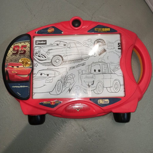 Cars painting set like new with rotating strip and case