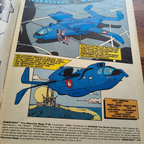 Robotech The Macross Saga 15 used comic, 1986